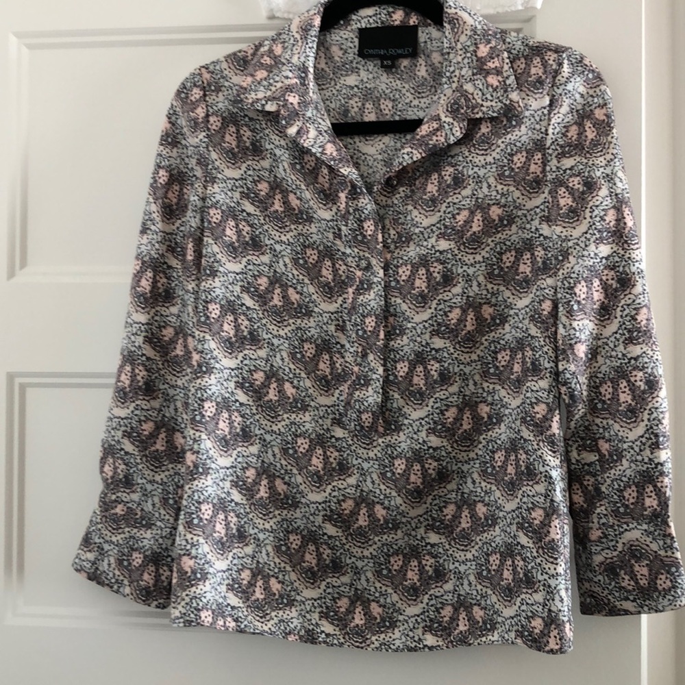 Cynthia Rowley blouse silk.